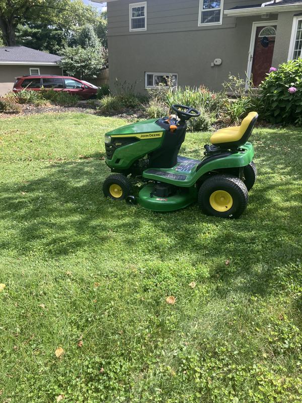 John Deere S100 lawn tractor photo shared by MarkGinOhio